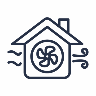 Air duct cleaning and HVAC air quality service icon Boston MA
